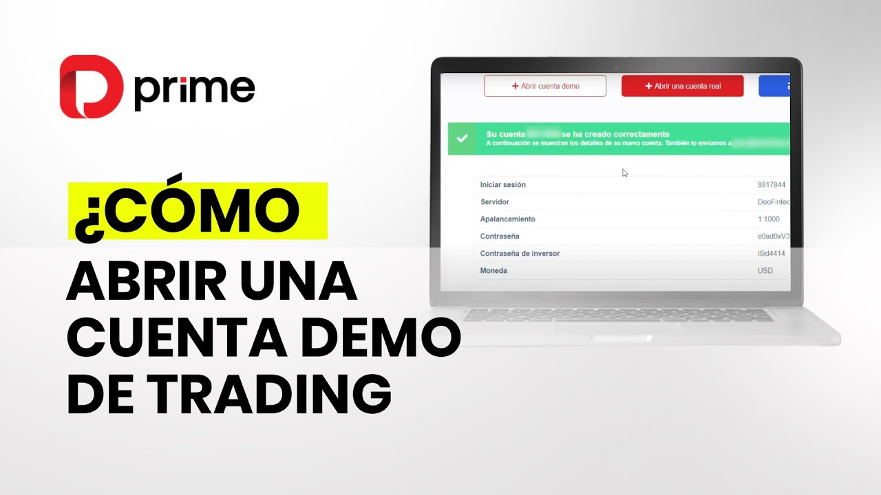 Cómo abrir una cuenta demo de trading - YouTube