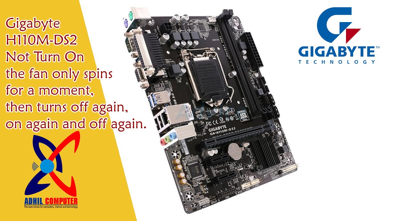 Gigabyte H110DS2 tidak bisa hidup nomal. hidup mati lagi begitu