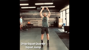 Drop squat quarter squat jump