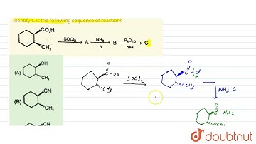Identify C is the following sequence of reactions :  | 12 | RANK BOOSTER | CHEMISTRY | RESONANCE...