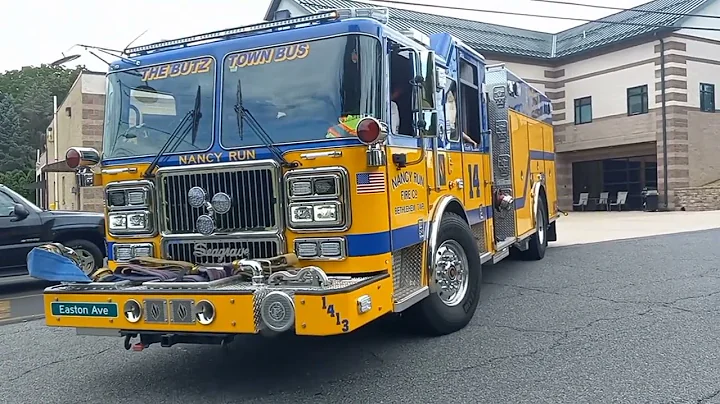 Nancy Run Fire Co. Rescue Engine 1413 Returning to...