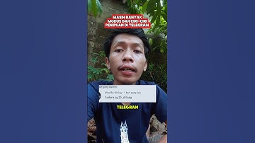 Modus Dan Ciri-ciri Penipuan Di Telegram #moduspenipuan #penipuanonline #penipuan