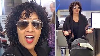 Tamera Mowry Catches Flight With New Baby Ariah, On Kanye As Prez:'He'd Have A Lot To Say'