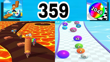 Shortcut Run VS Ball Run 2048: GameplayWalkthrough All Levels ( part 359 )