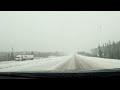 Snow strom in Merrit to Kelowna Highway- Awareness video