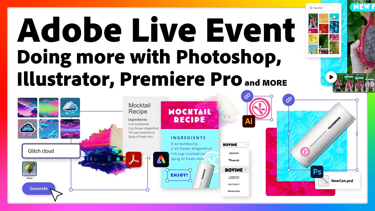 Adobe Live Event: Doing more with Photoshop, Illustrator, Premiere Pro and MORE