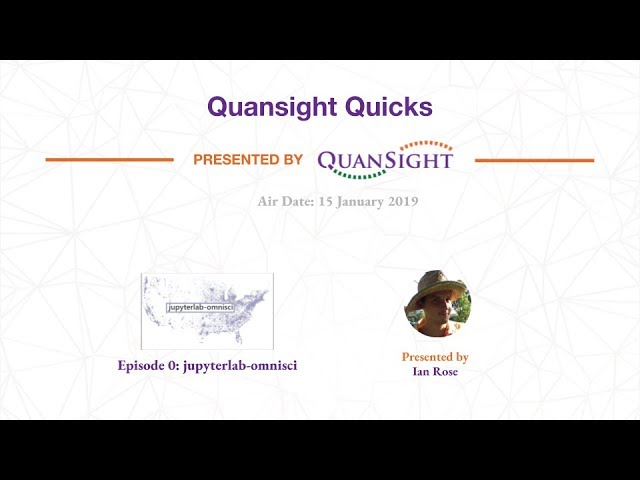 Episode 0: Jupyter Omnisci Demo - Quansight Quicks