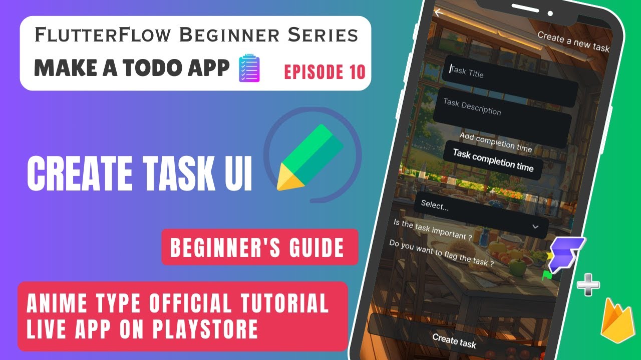 How to Create a Task UI in FlutterFlow | To-Do App UI Design Tutorial ...