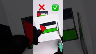 Palestine Flag Perfect Cut #art #shorts #drawing #flag #palestine #freepalestine