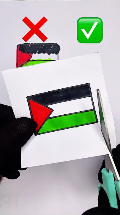 Palestine Flag Perfect Cut #art #shorts #drawing #flag #palestine #freepalestine