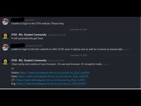 How to fix login issues with IIT MADRAS  BSC website.