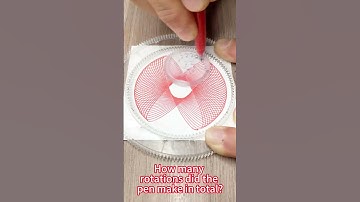 How many rotations did the pen make in total?#Spirographic