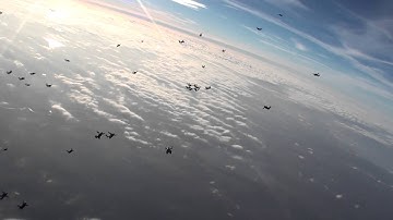 POPS World Record Sequential 60 way 2 Point Skydive