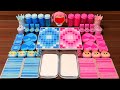 Slime Mixing: Mixing Random Into Glossy Slime | Pink vs Blue #1070