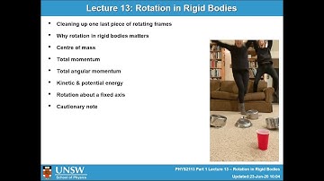 Classical Mechanics Lecture 13 Part 2 -- Rotation in Rigid Bodies
