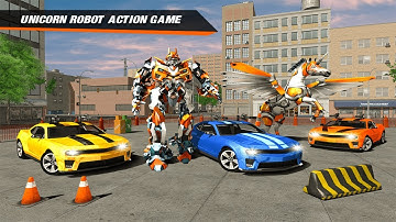 Real Robot Unicorn Horse Robot Car Transformation Android Gameplay