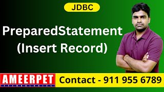Insert Record into DB table using PreparedStatement | Ameerpet Technologies