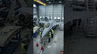 Building an F-16 Fighter Jet From Scratch! ✈️🛠️ #shorts #aircraft #plane