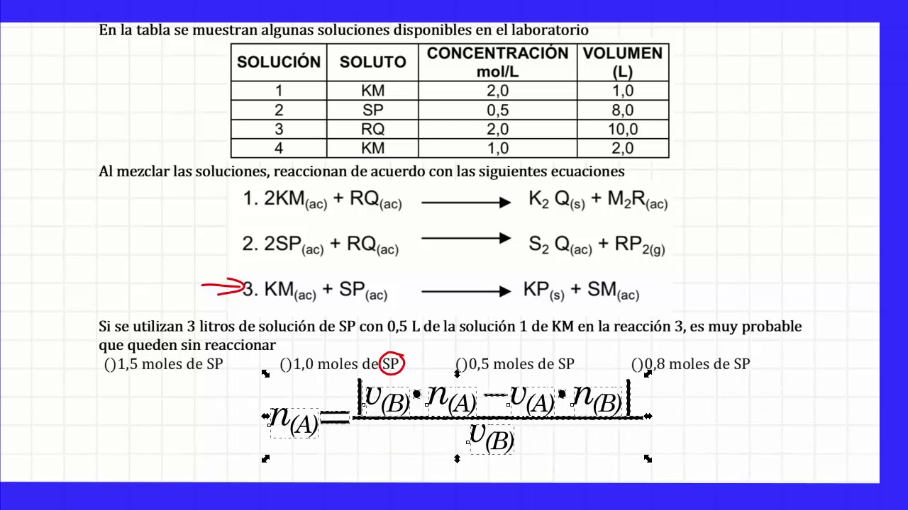 Problemas de química tipo ICFES, 15 - YouTube