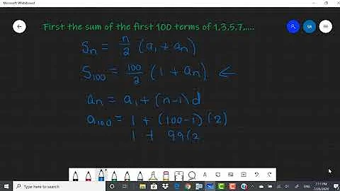 13 4 1 Sum of first 100 odd numbers