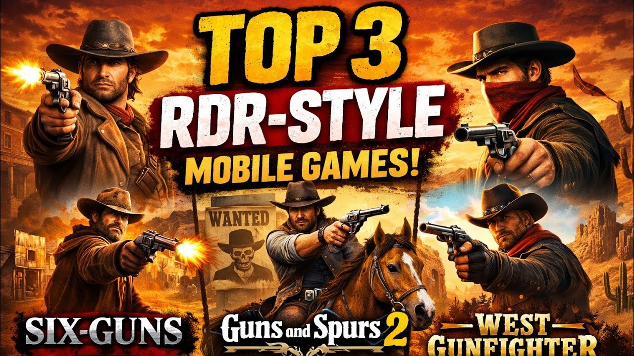 No RDR on Mobile… But These 3 Games Feel Illegal to Miss 🤯📱”