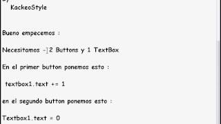Como Hacer Un Contador De Clicks - Visual Basic