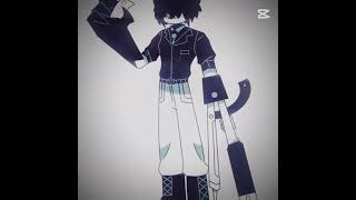 MISS CIRCLE AND SIR RETRY Design 🖤🩶🤍