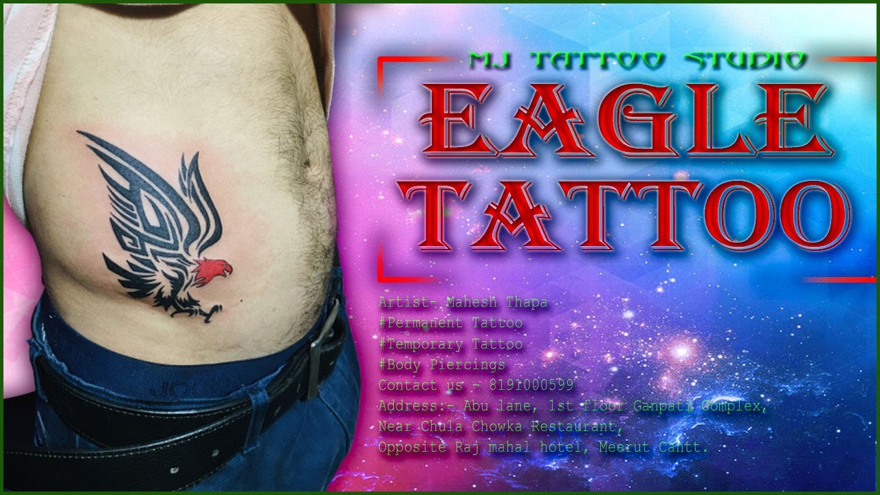 Trending Tattoo | Eagle Tattoo | Lower Belly Tattoo | Men Tattoo | Mj Tattoo  Studio | Shona Shona |a - YouTube