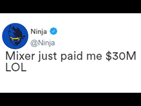 Mixer Paid Ninja 30 Million...