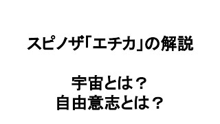 スピノザ エチカの哲学解説【神とは？宇宙とは？欲求とは？自由意志とは？についてスピノザが書いた本】哲学講義、哲学要約、倫理。「汎神論、コナトゥスは、引き寄せやスピリチュアルの元の思想です」哲学授業