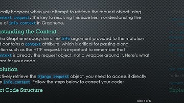How to Access Django Request Using Graphene Mutation Info