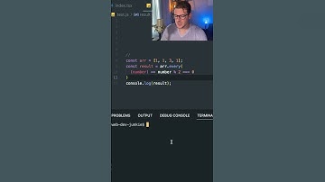 Use the every function to know when an array contains all even numbers #shorts