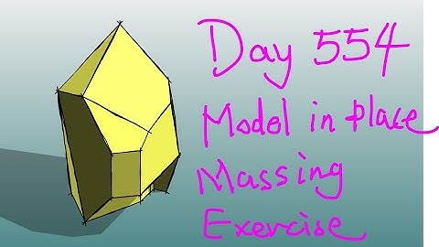 Revit Exercise (Day 554) - Model In Place Mass Exercise