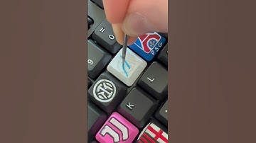 Custom keyboard #olympiquedemarseille graffiti style #graffiti #keyboard #satisfying #logo #markers