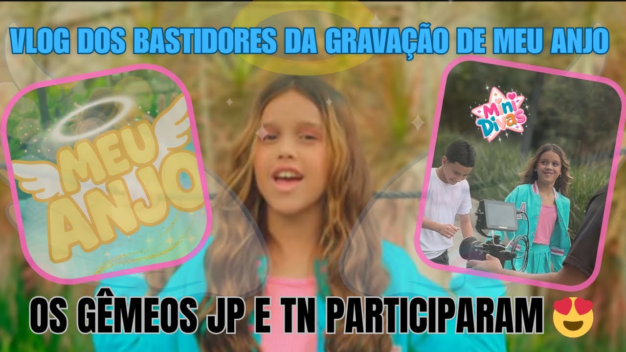 VLOG DOS BASTIDORES DO CLIPE MEU ANJO! VEM VER COMO OS GÊMEOS ANTÔNIO E JP FICARAM FOFOS 😱