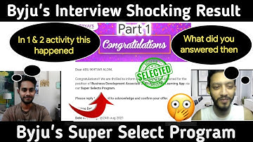 BYJUS SUPER SELECT PROGRAM Activity 1 & 2 | Byjus BDA interview questions | How to become direct BDA