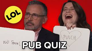 Steve Carell & Charly Clive Go Head-to-Head in Pub Quiz