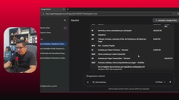Consultamos asientos contables en IA Gemini aplicado el Plan Contable Empresarial