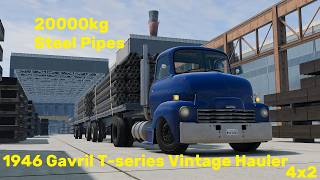 BeamNG.drive (Mod) Freeroam: West Coast, USA - 1946 Gavril T-series Vintage Hauler 4x2