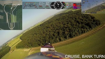 2018 06 06 - SkySurfer X8, Mini Pix, AlceOSD, TBS Crossfire, RaceRender (Test Flight)