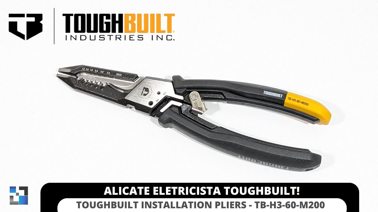 NOVIDADE ALICATE ELETRICISTA MULTIFUNÇÃO TOUGHBUILT - TB-H3-60-M200!