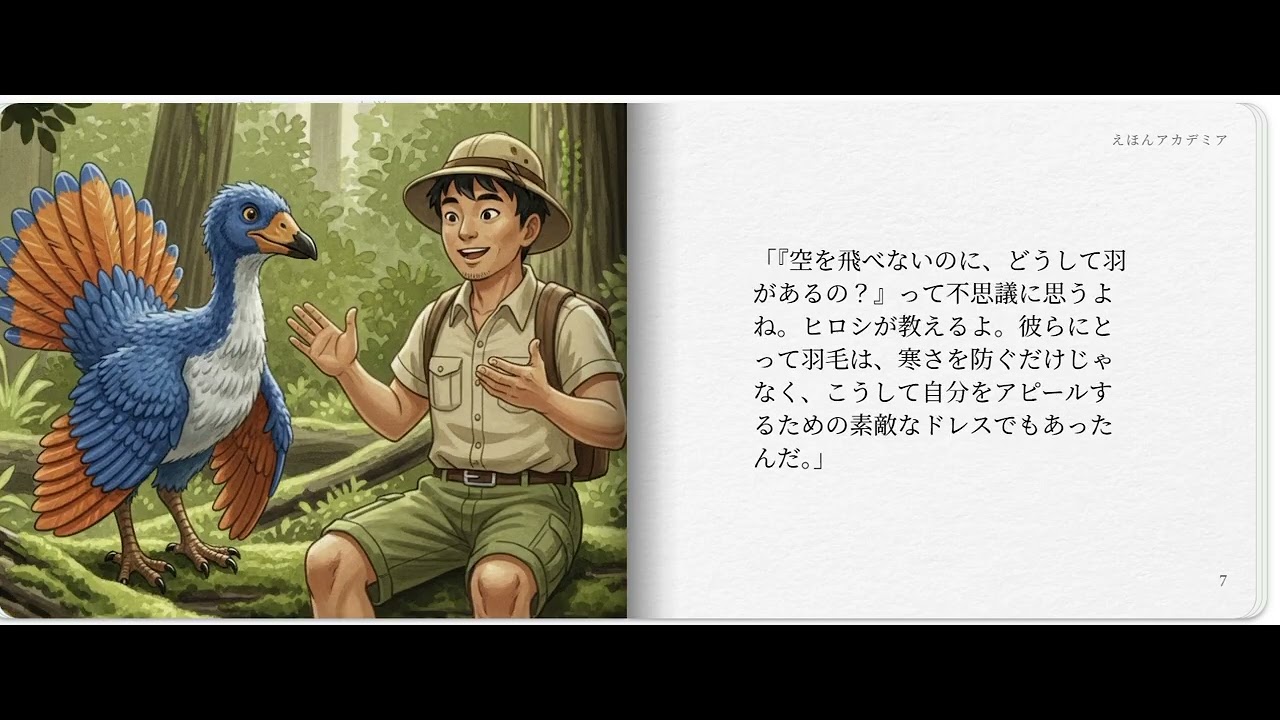 絵本　カウディプテリクス　＃えほんアカデミア　＃絵本　＃えほん　＃児童館　＃妖怪　＃恐竜