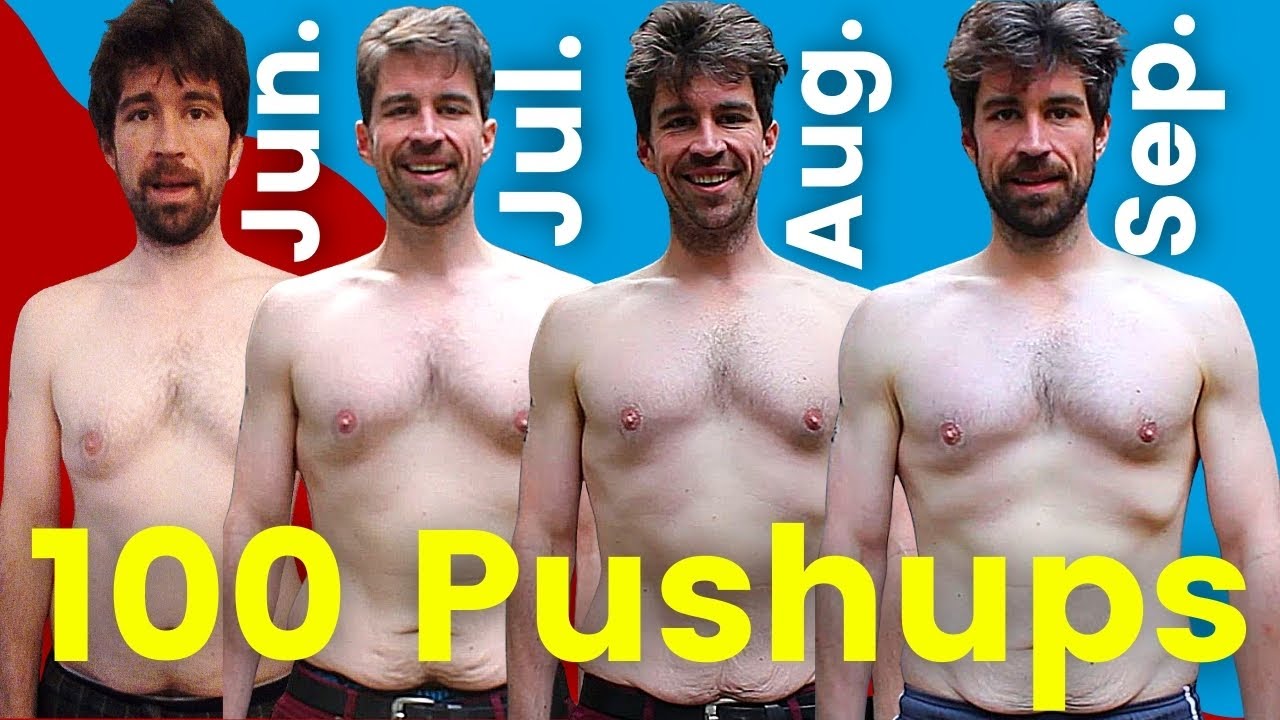 100 Pushups a Day for 90 Days (3 MONTHS) | Body Transformation Results