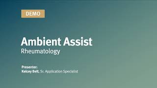NextGen Mobile - Ambient Assist Rheumatology Demo screenshot 2