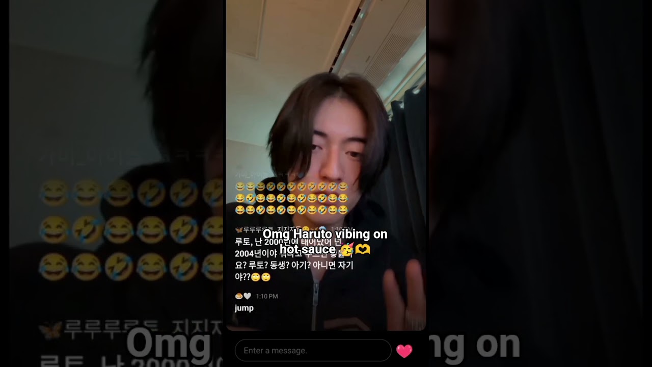 Haruto weverse live today 😘🫶