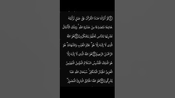 سورة الحشر بصوت القارئ ماهر المعيقلي