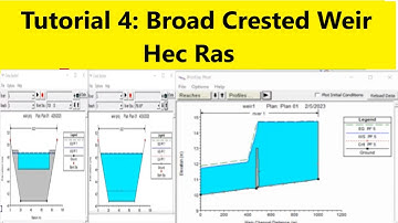 HEC RAS Tutorial 4: broad crested weir