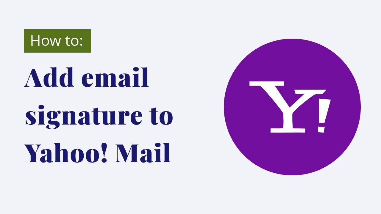 Como adicionar assinatura de e-mail no Yahoo! Mail - Bybrand