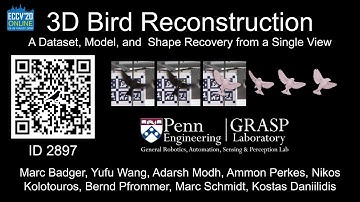 3D Bird Reconstruction: a Dataset, Model, and Shape Recovery from a Single View (ECCV 2020)