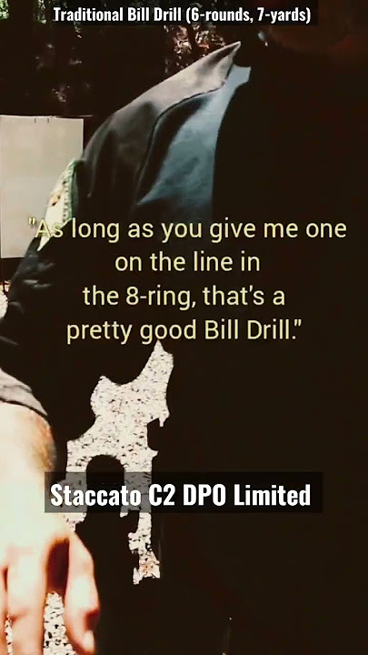 Staccato C2 DPO Limited 1.79 Bill Drill (6-rds,7-yds) #staccato #2011  #training #shootingdrills